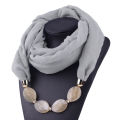 Women Cotton Linen Necklace Pendant Scarf Ethnic Style Soft Necklace Scarf Fashion designer scarf Ethnic Jewelry Necklace Scarf. 