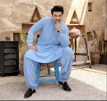Pure summer wash n wear | Gents suits sky blue color...High Quality and with beautiful Grace Gents.... 