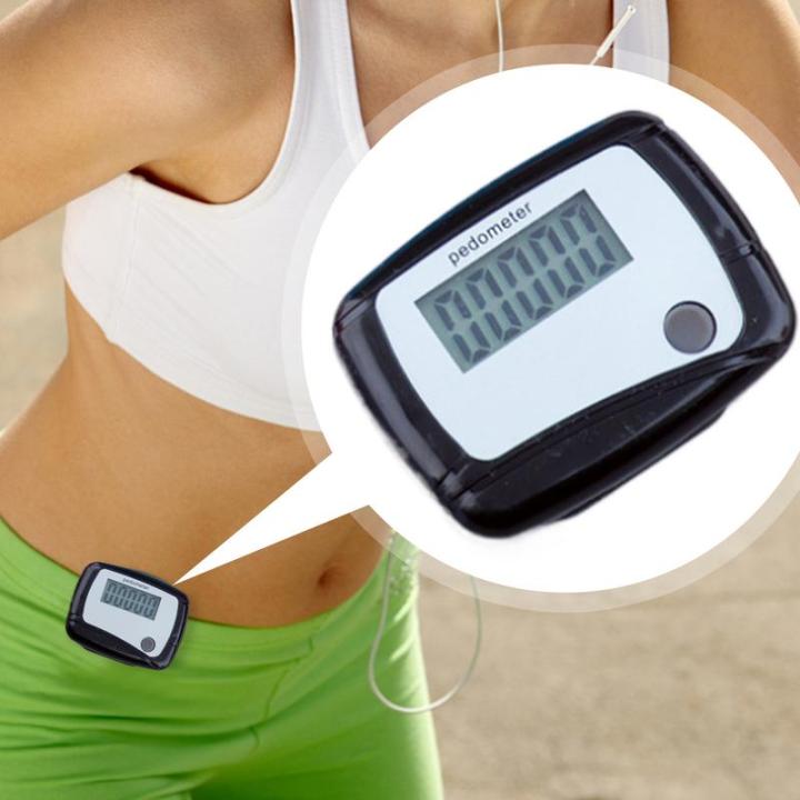 Healthy Sports Pedometers 1pc Random Color LCD Pedometer Step Calorie Counter Walking Distance Sport Pedometer