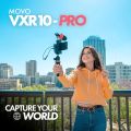 Movo VXR10-PRO External Video Microphone for Camera with Rycote Lyre Shock Mount - Battery-Free ,Compact Shotgun Mic Compatible with DSLR Cameras and iPhone, Android Smartphones. 