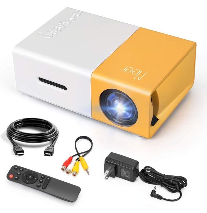 Meer Mini Projector,Portable Movie Projector,Neat Projector,Proyector Compatible with iPhone,Android,Windows,Firestick,PS5,Laptop,Tablet,Provide HDMI,USB,Earphone,AV Port and Remote Controller

￼

￼

￼

View in Your Room

￼Try with camera

￼

￼

￼

￼