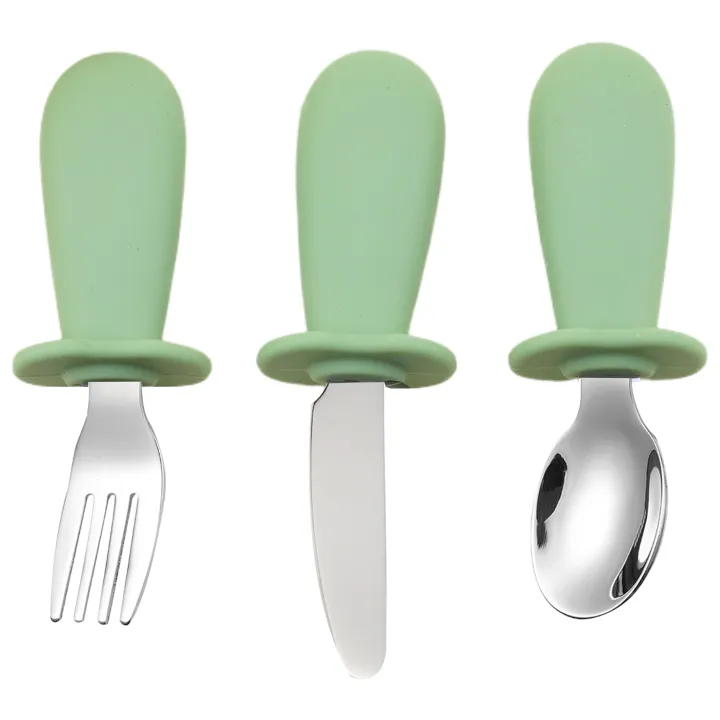 3-Piece%20Silicone%20Spoon%20and%20Fork%20Cutlery%20Set%20for%20Baby%20Food%20and%20Feeding%20Utensils,%20Children's%20Stainless%20Steel%20Spoon%20and%20Fork%20Cutler%20-%20Image%207