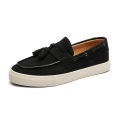 Suede Leather Handmade Loafers Leisure Walk Male Casual Shoes New Design Casual Slip on Flats Versatile Driving Shoes Moccasins. 