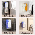 Wall mounted tissue box hanging tissue holder adhesive pad wall mounted no drilling. 