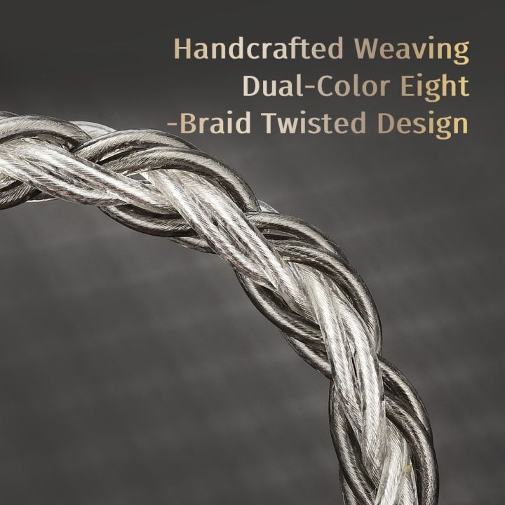 CVJ%20TS800%20HIFI%20Audio%20Upgrade%20Cable%20Earphones%20Silver-Plated%20Eight-Braid%20Wire%20for%202.5/3.5/4.4mm%20-%20Image%203