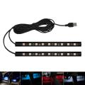 New LED Car Interior Ambient Foot Strip Light Kit Backlight 5V USB Auto Decorative Atmosphere Neon Lamp Vehicle Accessories. 