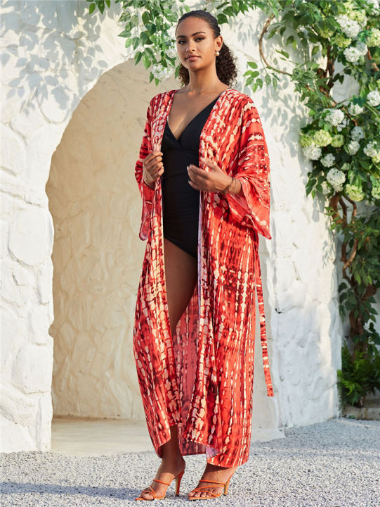 Long%20Kimono%20Swimsuit%20Cover%20up%20for%20Women%20Stylish%20Tie%20Dye%20Open%20Front%20Beach%20Outfits%20Bathing%20Suit%20-%20Image%202