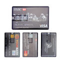 waterproof Super Slim Credit Card USB Flash Drive 32GB pendrive 4GB 16GB 32GB 64GB bank card model Memory Stick u disk. 