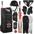 Pack of 9 - Cricket Kit For Adults (Hard Ball Bat + Hard Ball + Gloves + Cricket Kit Bag + Helmet + Under Guard + Leg Pads + Elbow Pads + Thigh Pads). 