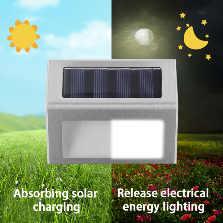 6%20LED%20Solar%20Stair%20Lights%20Waterproof%20Outdoor%20Step%20Fence%20Lamp%20for%20Deck%20Path%20Garden%20Yard%20-%20Image%202