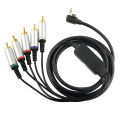 AV RCA 3RCA Ypbpr 5RCA Cable for PSP 2000 3000 Game Console Connect TV Audio and Video Wire Plug Adater Extend Line Length 3m.