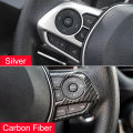Car Steering Wheel Button Cover For Toyota RAV4 XA50 Corolla E210 Camry Corolla Cross 2019 2020 2021 2022 2023 2024 Accessories.