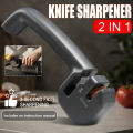 WXCOO Handheld Knife Sharpener Quick Professional Kitchen Tool Portable Manual Coarse Knife and Scissor Sharpener Mini Gadgets. 