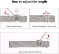 14/16/18/20/22mm Universal Milanese Watchband Quick Release Watch Band Mesh Stainless Steel Strap Wrist Belt Bracelet Silver.