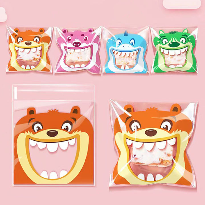 100pcs%20Cute%20Big%20Teech%20Mouth%20Monster%20Plastic%20Bag%20Wedding%20Birthday%20Cookie%20Candy%20Gift%20Packaging%20Bags%20OPP%20Self%20Adhesive%20Party%20Favors%20-%20Image%204