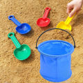 Beach Sand Bucket Toy 2Pcs Collapsible Bucket Gardening Tool Outdoor Pool Play Tool Kids Summer Water Fun Toy Birthday . 
