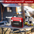 Portable radio, equipped with rechargeable battery, USB, TF card, Bluetooth playback, FM/AM/SW modes.