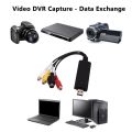 USB Video Capture Card AV Simulation VHS Old-Fashioned Video Recording Tape Set-Top Box DVD Guide Computer 1-Way Video Capture. 