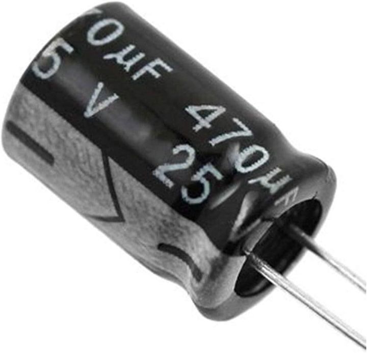 15Pcs- 470uF 25V RADIAL Electrolytic Capacitor 470uF 25V Radial Polarized Aluminum Electrolytic Capacitors 2 Pin Leads Connections Leg