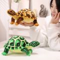 Kids Toys Cute Baby Super Green Simulation Stuffed Tortoise Realistic Sea Turtle Animal Plush Baby Toy  Hot Sale Home Decor. 