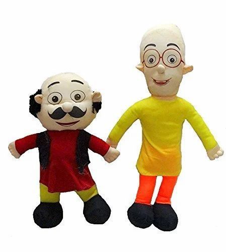 Trendy%20Children%20's%20Cartoon%20Series%20Character%20Stuffed%20Motu%20Patlu%20Soft%20Doll%20Pair%20Toy%20For%20Kids%20-%20Image%204