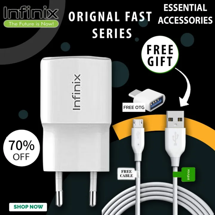“🔥 Infinix Original Fast Charger - 70% OFF + FREE Cable & OTG! 🎁 ...