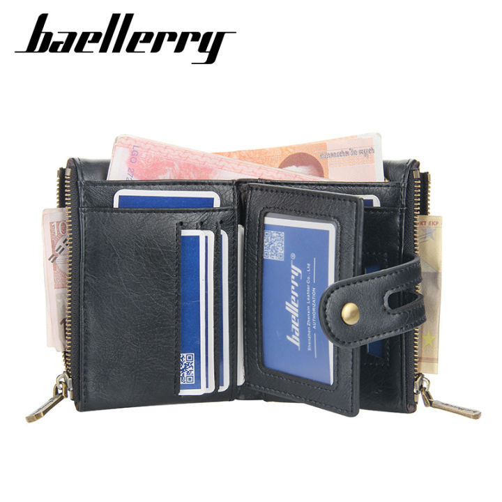 New%20Men's%20Short%20Wallet%20Premium%20Business%20Dual%20Zip%20PU%20Retro%20-%20Image%203
