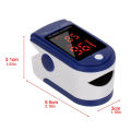 Fingertip Pulse Oximeter Blood Oxygen Saturation & Heart Rate Monitor 2-way Display SpO2 Detection Meter Mini Pulse Oximetry. 