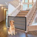 Tall Pet Dog Gate Retractable Safety Guard Retractable Toddler Stair Gate Isolation Ingenious Mesh Dog Fence Indoor Outdoor. 