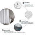 180-230cm Shower Curtains Waterproof Heavy Duty Thick Fabric Bath Curtain for Hotel Bathroom Bathtub Solid White Private Cover.