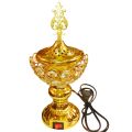 Electric Bakhoor Loban Burner Metal Crystal Design. 