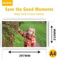 A4(8.27"×11.7") Photo Paper , Waterproof Glossy for Photo Paper，A4 Size 230gsm Waterproof Embossed Card Paper Inkjet Photo Paper. 