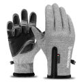 Motorcycle Gloves Moto Gloves Winter Thermal Fleece Lined Winter Waterproof Touch Screen Non-slip Motorbike Riding Gloves.