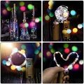 20 Led Bottle Cork Lights With Bottle Copper Wire String Lights 2M Battery Powered, 1 Unit,2 meters. 