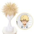 My Hero Academia Baku No Hero Bakugou Katsuki Bakugo Synthetic Wig Short Linen Blonde Heat Resistant Cosplay Costume Anime Wig. 