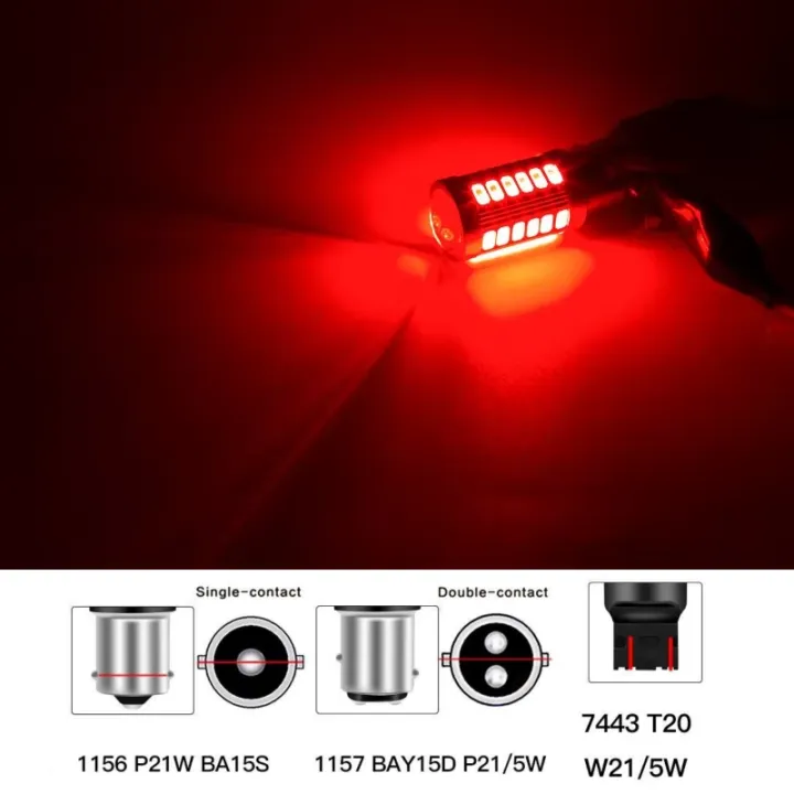 2pcs%20PY21W%20P21%205W%201156%20Ba15s%201157%20Bay15d%2033%20SMD%20Led%20Car%20Flash%20Brake%20Bulbs%20Lights%20Reverse%20Parking%20Lamps%20-%20Image%207