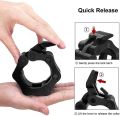 1 Pair 25/50mm Quick Release Barbell Clamps Spin lock Barbell Collars Weight Bar Clips for Weightlifting and Strength Training. 
