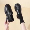 New Japanese Style College Student Shoes Cosplay Lolita Shoes for Women/Girl Fashion Black/Coffee Uniform Platform Shoes 2024. 