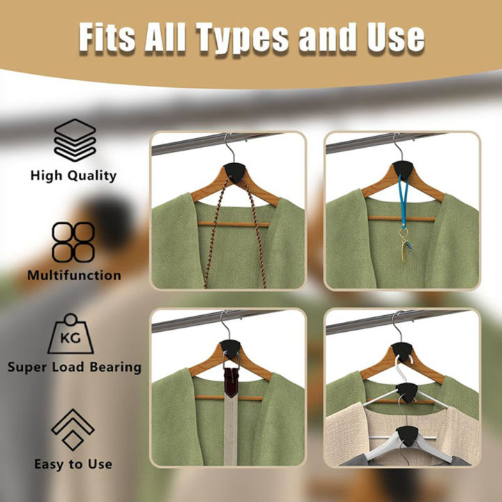 Upgraded%2040lbs%20(Max)%20Heavy%20Duty%20Triangle%20Hanger%20Hooks%20Space%20Saving%20Hanger%20Connector%20Hook%20Plastic%20Hanger%20for%20Closet%20Organizer%20-%20Image%202