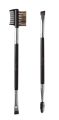 Pack of 2 Professional Double-Ended Angled Eye Brow Brush and Spoolie Brush & eyelashes comb and brush. 