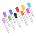 10Pcs 5ml Silicone Pipette School Lab Experiment Dropper Anti-choke Feeding Medicine straw Liquid Eye Ear Dropper 6pcs. 