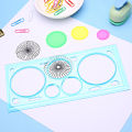 Multifunctional Wanhua Ruler Magic Set Ruler Versatile Gauge Curve Gear Drawing Tool Kit Puzzle Template Ruler.