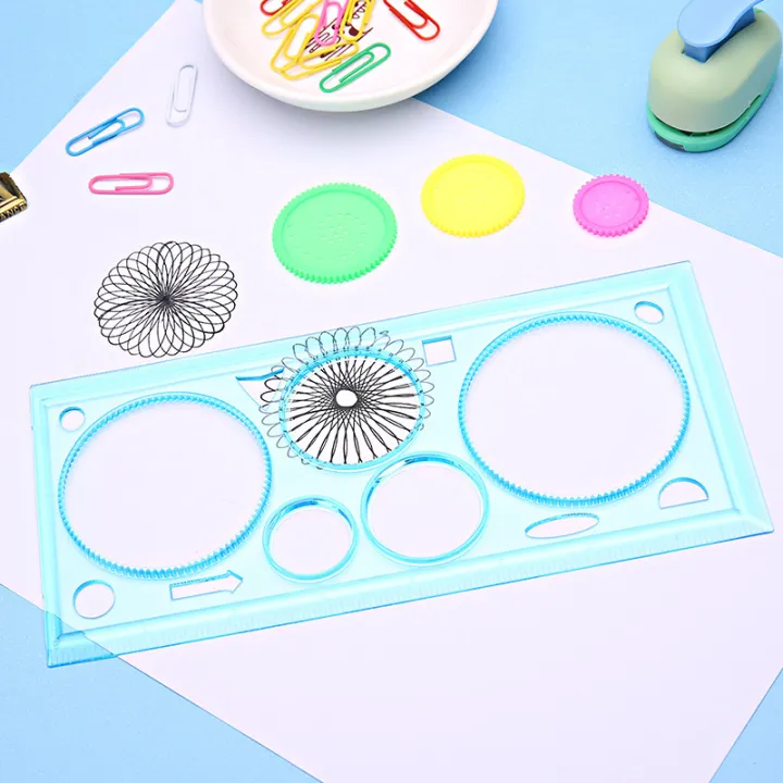 Multifunctional%20Wanhua%20Ruler%20Magic%20Set%20Ruler%20Versatile%20Gauge%20Curve%20Gear%20Drawing%20Tool%20Kit%20Puzzle%20Template%20Ruler%20-%20Image%203