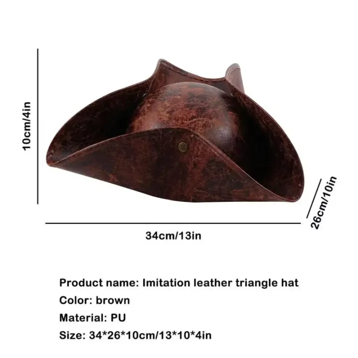 Faux%20Leather%20Pirate%20Hat%20Brown%20Captain%20Hat%20Vintage%20Button%20Masquerade%20Party%20Cosplay%20Costume%20Hat%20For%20Men%20Women%20Photography%20Props%20-%20Image%202