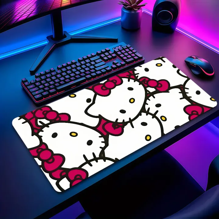 kawaii%20Tiling%20Pattern%20Hello%20k-Kitty%20pink%20bow%20SRO%20Mouse%20Pad%20Non-slip%20Lockedge%20Thickened%20Desktop%20MousePad%20Large%20Office%20Student%20-%20Image%205