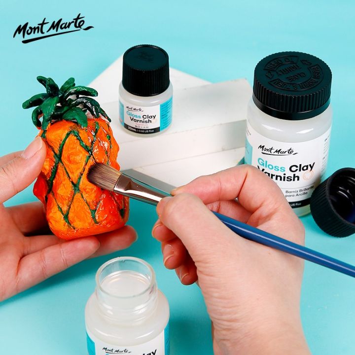 20ml/60ml Mont Marte Glossy Clay Varnish Gloss Signature Clay Sculpture Sealant, for Polymer or