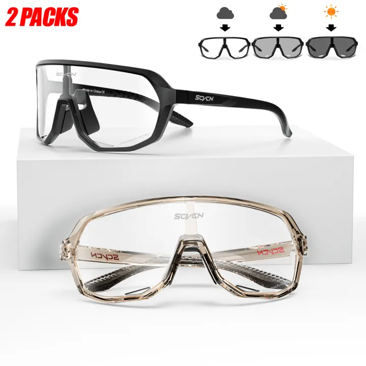 SCVCN%20Men%20Women%20Sport%20Cycling%20Glasses%20Outdoor%20Photochromic%20Sunglasses%20Road%20Bicycle%20Eyewear%20Mtb%20Driving%20Bike%20UV400%20Goggles%202Packs%20-%20Image%208