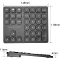 Rechargeable Double Bluetooth Number Pad Wireless Numeric Keypad 36-Keys External Numpad Keyboard Data Entry. 