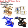 SG90 MG90S 4 DOF Unassembly Acrylic Mechanical Arm Robot Manipulator Claw for Arduino UNO Maker Learning DIY Kit RC Robotic Arm. 