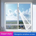 【Hot deal】 White, Multi-Size Zipper Window Mesh Self Adhesive Zipper, Mosquito Nets For Windows Anti-Mosquito Door Curtain Mesh. 